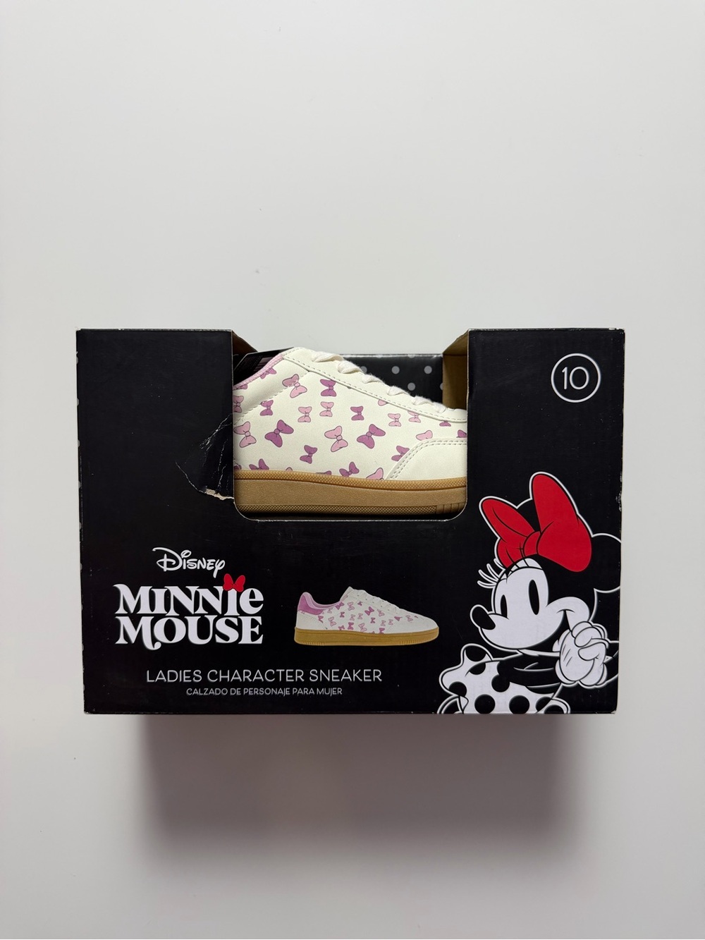 Disney Minnie Mouse Character Sneakers, Size Women’s 10